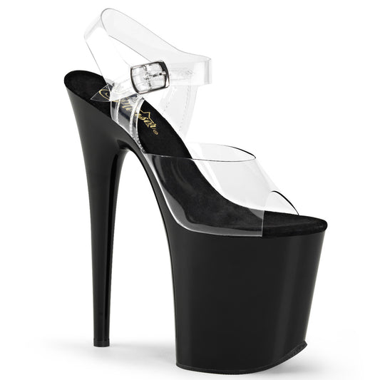 Pleaser Sandales pour femmes FLAMINGO-808 CLR / BLK
