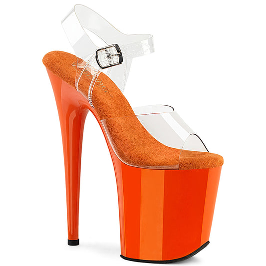 Pleaser Women's Platform Shoes FLAMINGO-808 Clr/Orange