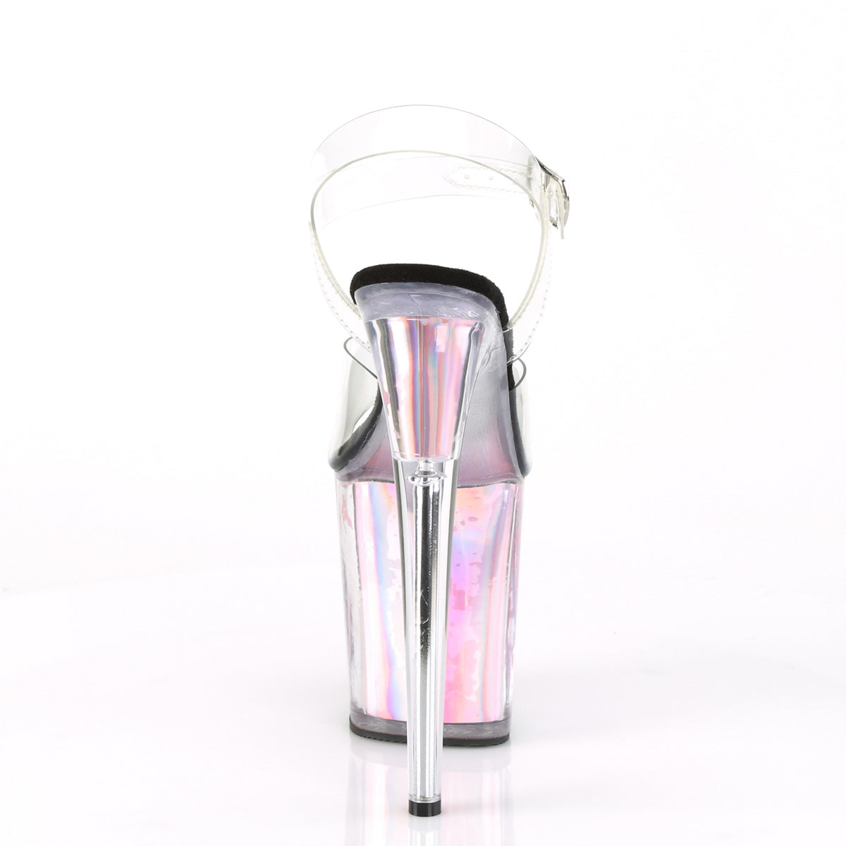 Pleaser Sandales pour femmes FLAMINGO-808HGI inserts d'hologramme CLR / rose