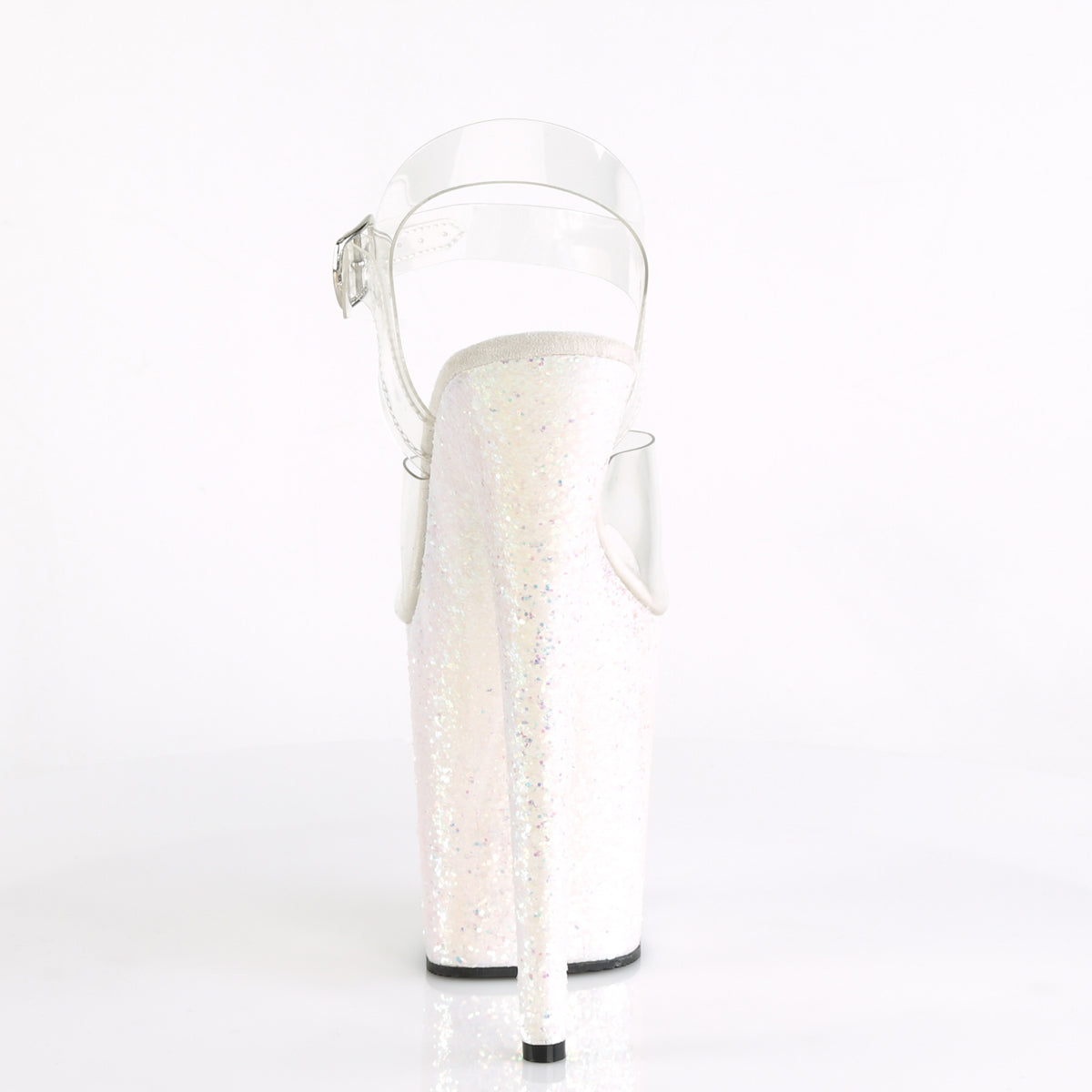 Pleaser Sandales pour femmes FLAMINGO-808LG CLR / OPAL Multi Glitter