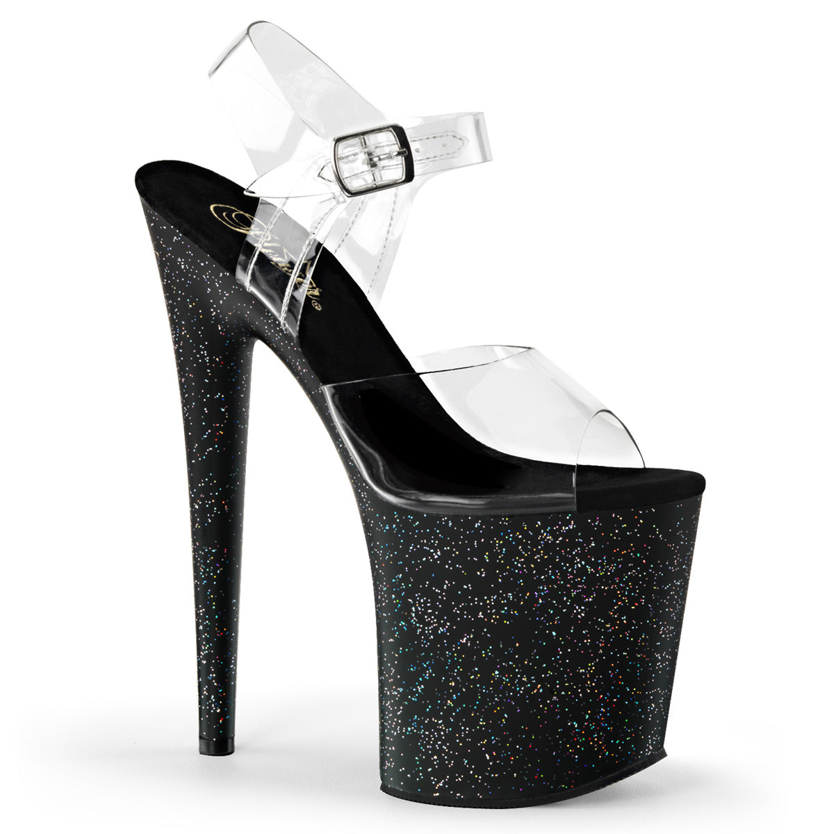 Pleaser Sandales pour femmes FLAMINGO-808mg CLR / BLK