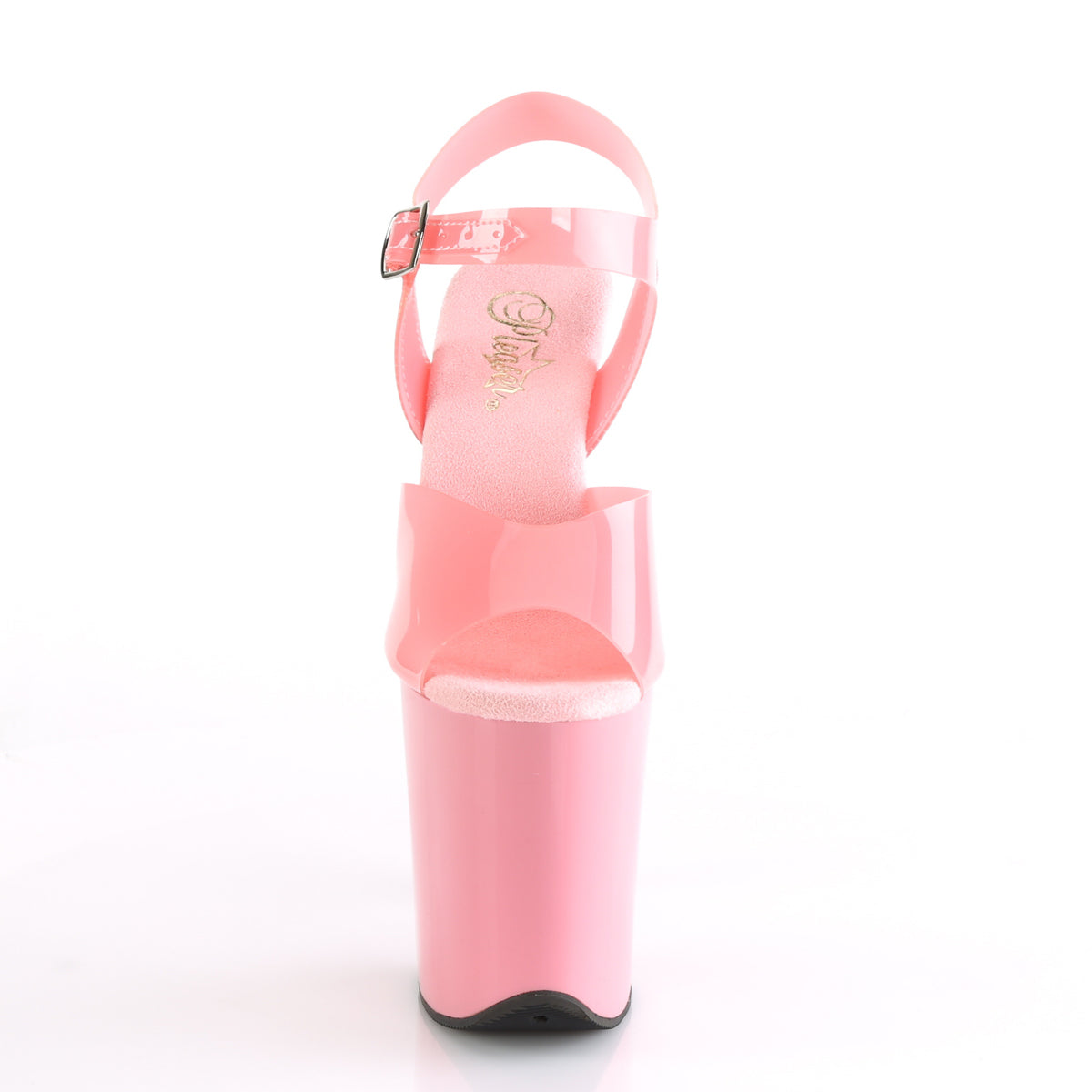 Pleaser Sandales pour femmes FLAMINGO-808n bébé rose (gelée) TPU / rose bébé