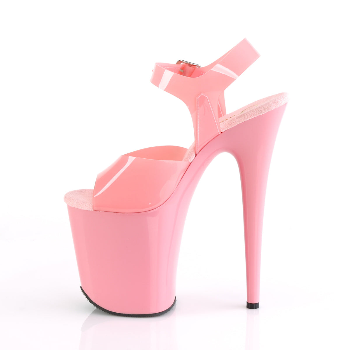 Pleaser Sandales pour femmes FLAMINGO-808n bébé rose (gelée) TPU / rose bébé