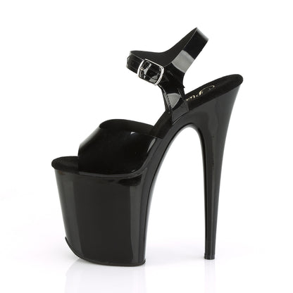 Pleaser Sandales pour femmes FLAMINGO-808n BLK (gelée) TPU / BLK