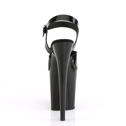 Pleaser Sandales pour femmes FLAMINGO-808n BLK (gelée) TPU / BLK