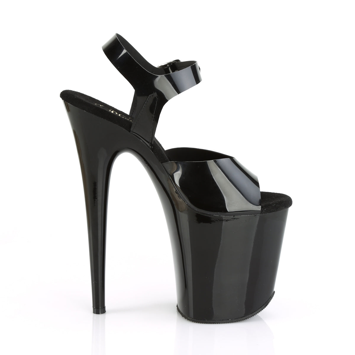 Pleaser Sandales pour femmes FLAMINGO-808n BLK (gelée) TPU / BLK