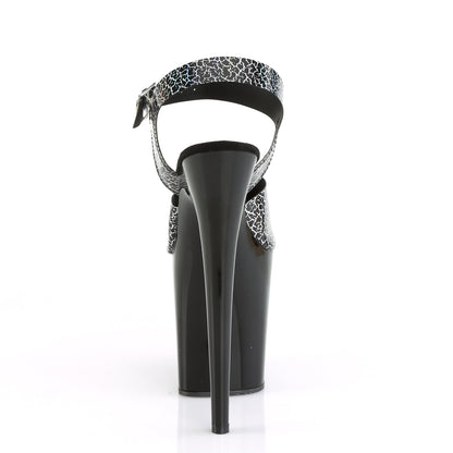 Pleaser Sandales pour femmes FLAMINGO-808n-ck blk biscuit hologramme tpu / blk