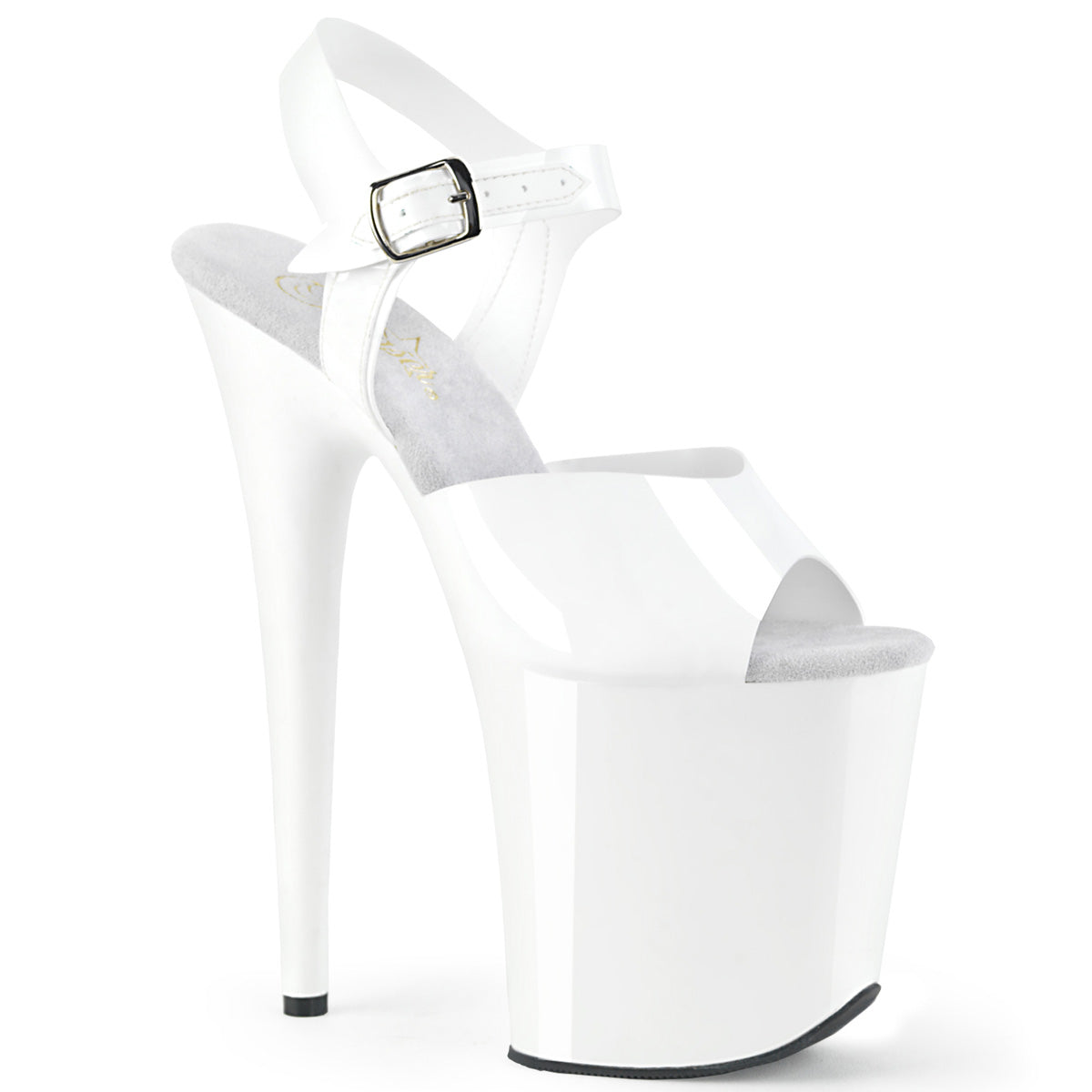 Pleaser Sandales pour femmes FLAMINGO-808n wht (gelée) TPU / WHT