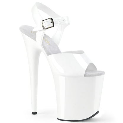 Pleaser Sandales pour femmes FLAMINGO-808n wht (gelée) TPU / WHT