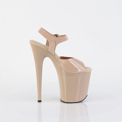 Pleaser Sandales pour femmes FLAMINGO-808n crème (gelée) TPU / crème