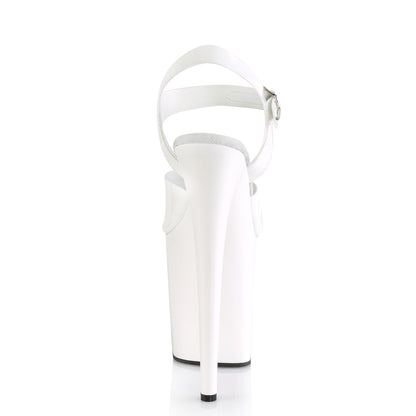 Pleaser Sandales pour femmes FLAMINGO-808n wht (gelée) TPU / WHT