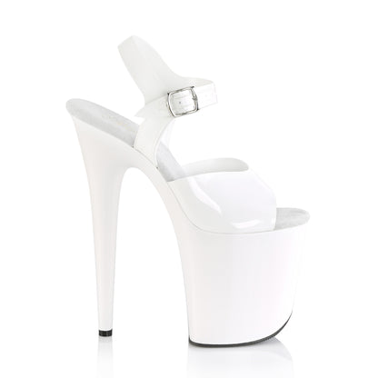Pleaser Sandales pour femmes FLAMINGO-808n wht (gelée) TPU / WHT