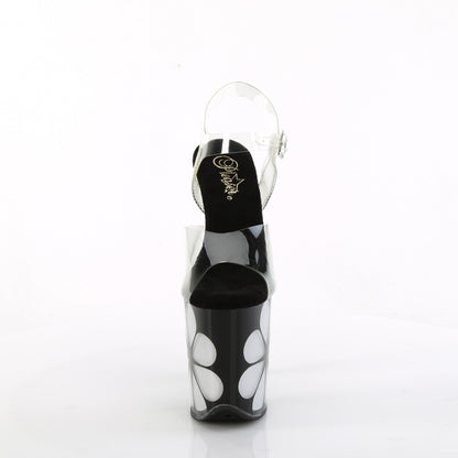 Pleaser  Des sandales FLAMINGO-808NLHS CLR / BLK-Multi