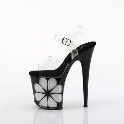 Pleaser  Des sandales FLAMINGO-808NLHS CLR / BLK-Multi