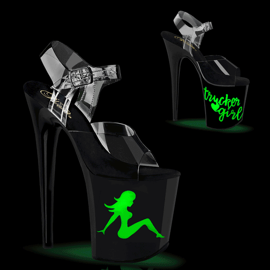 Pleaser  Des sandales FLAMINGO-808nltg clr / blk-multiti