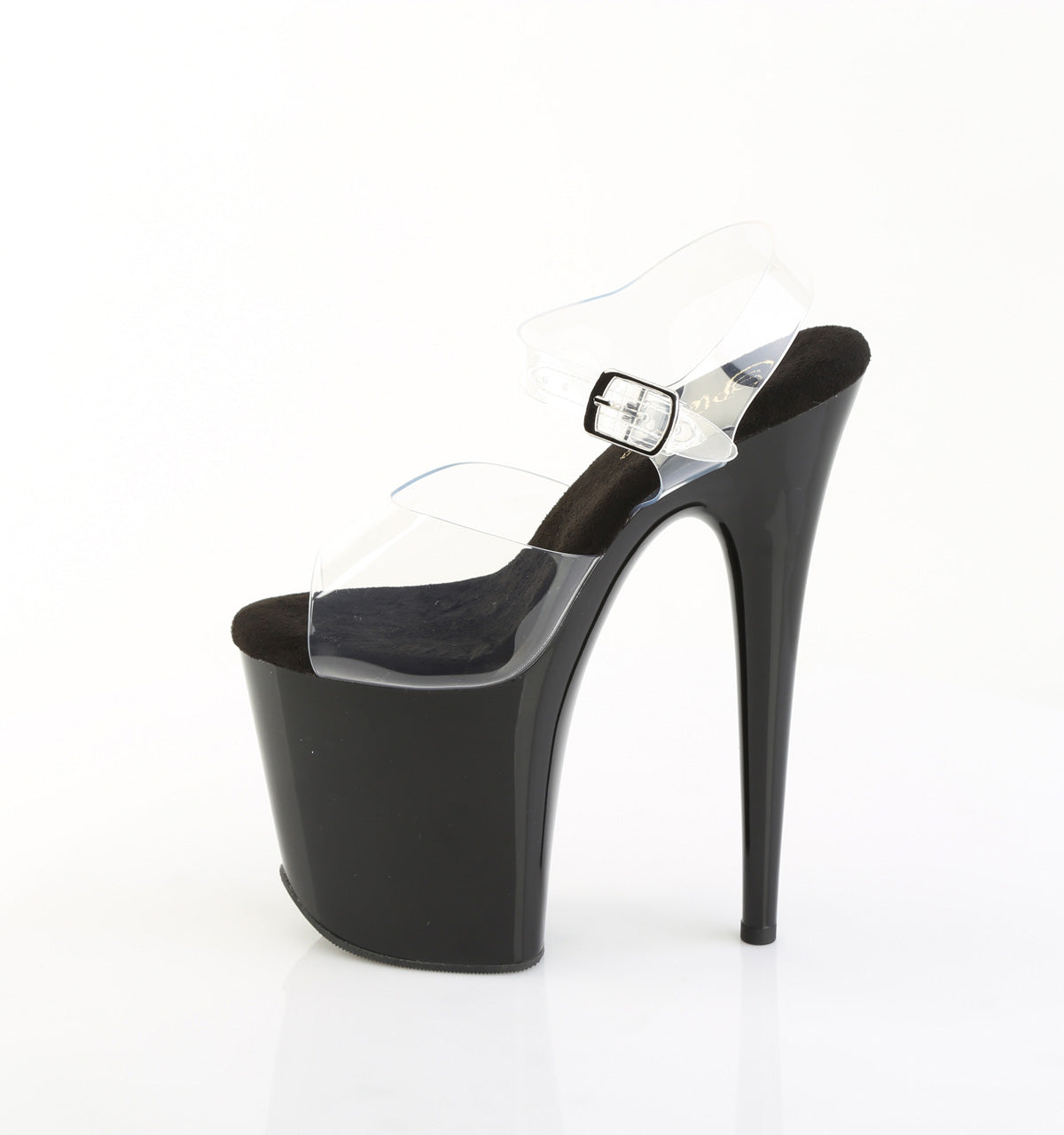 Pleaser Women's Platform Shoes FLAMINGO-808PREM Clr TPU/Blk
