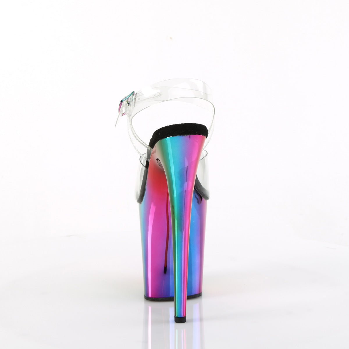 Pleaser  Des sandales FLAMINGO-808rc CLR /Rainbow Chrome