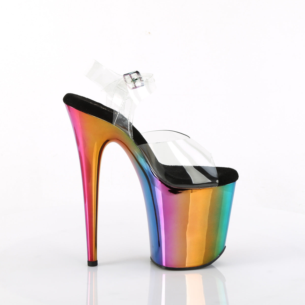 Pleaser  Des sandales FLAMINGO-808rc CLR /Rainbow Chrome