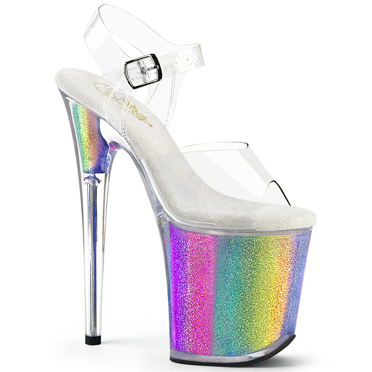 Pleaser   FLAMINGO-808RG-01 CLR /Rainbow Briller
