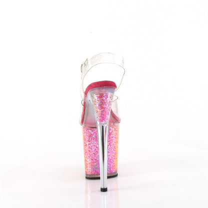 Pleaser   FLAMINGO-808RG-02 Clr/Rainbow Confetti