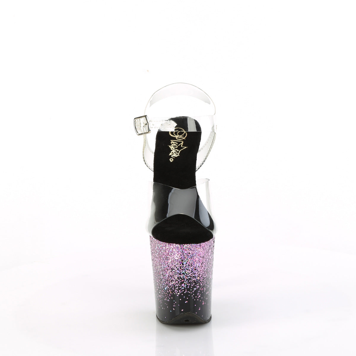 Pleaser   FLAMINGO-808SS Clr/Blk-Purple Multi Glitter