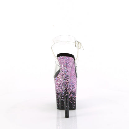 Pleaser   FLAMINGO-808SS Clr/Blk-Purple Multi Glitter
