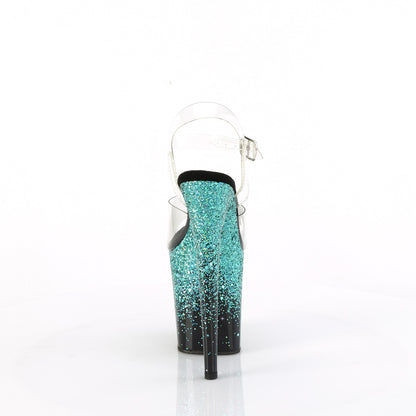 Pleaser   FLAMINGO-808SS CLR / BLK-TURQUISE MULTITH