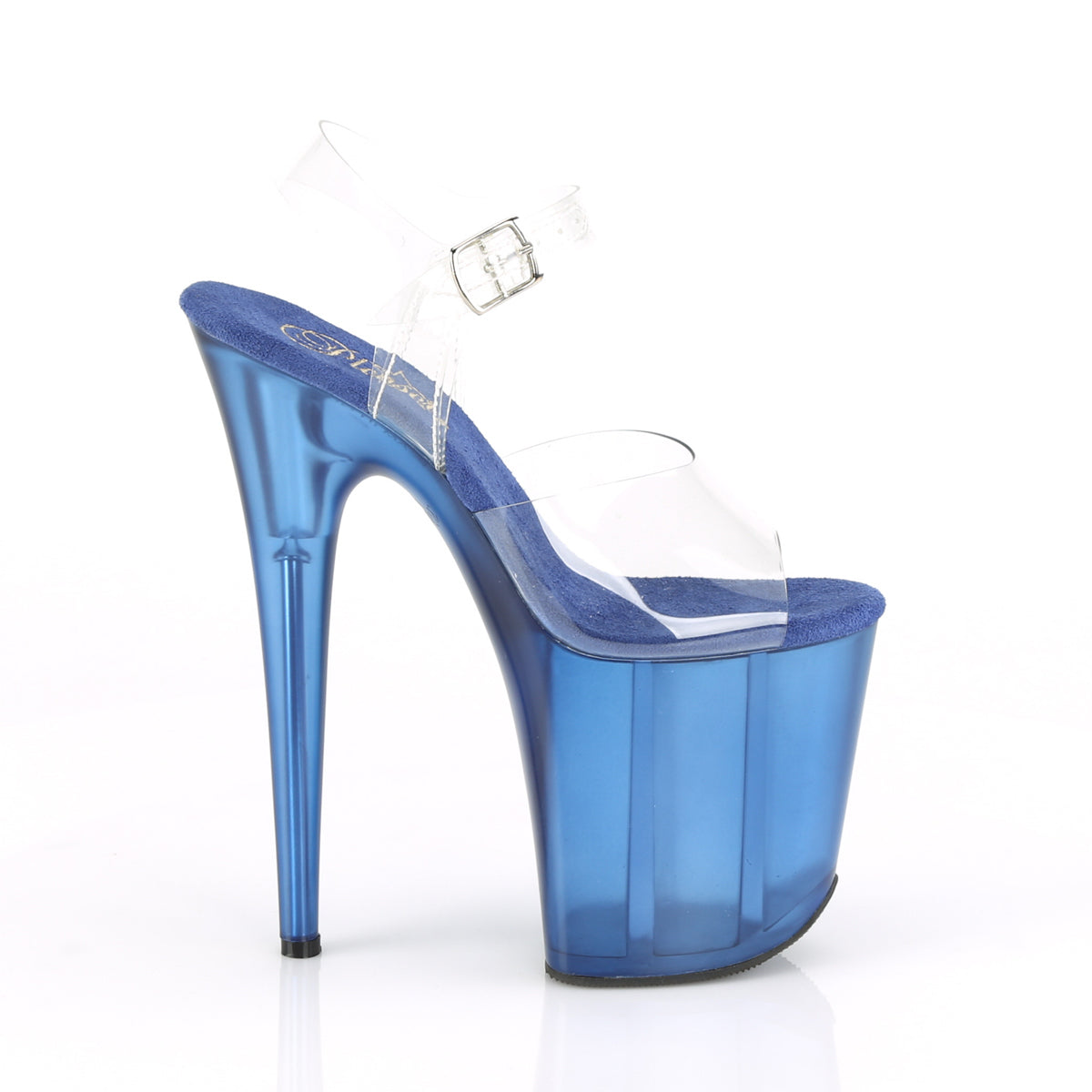Pleaser Sandales pour femmes FLAMINGO-808t CLR / Bleu teinté