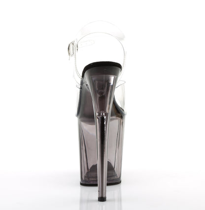 Pleaser Sandales pour femmes FLAMINGO-808T CLR / fumée teinté
