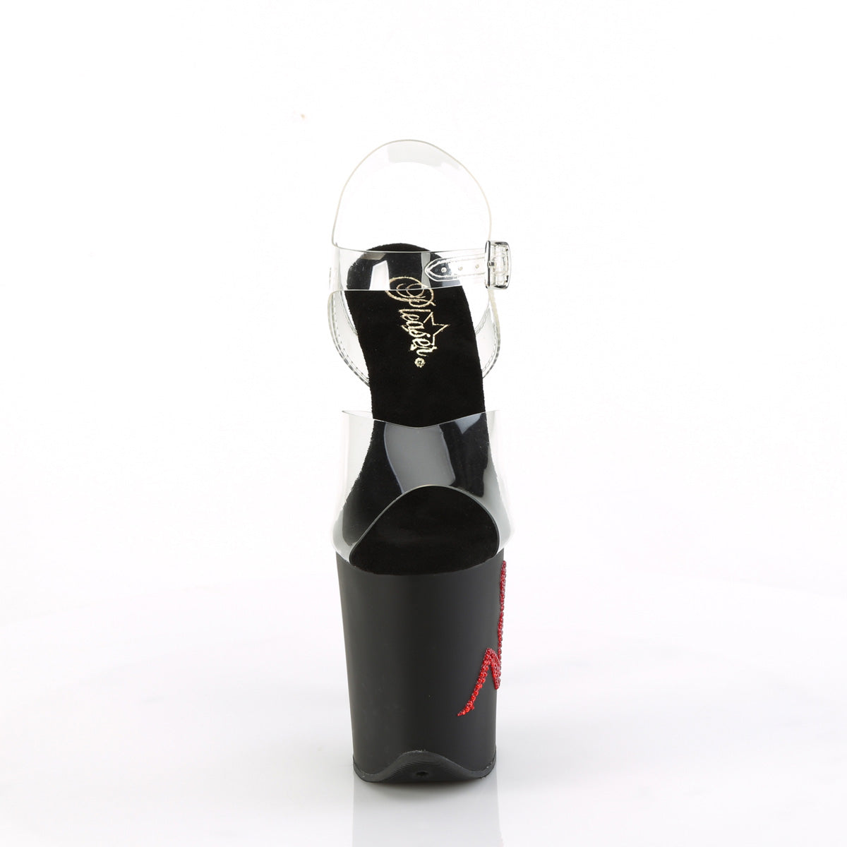 Pleaser   FLAMINGO-808Tgrs CLR / BLK-RED