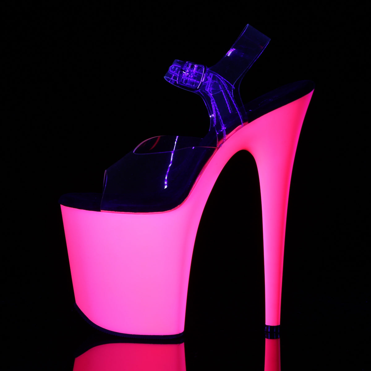 Pleaser Sandales pour femmes FLAMINGO-808udu CLR / Néon Rose