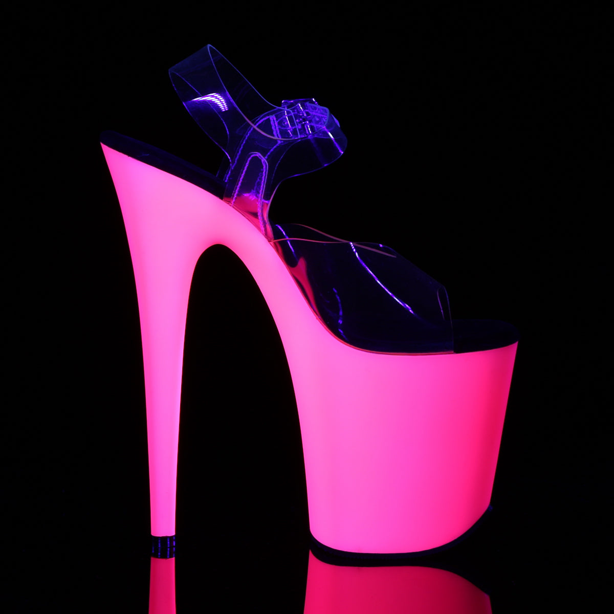 Pleaser Sandales pour femmes FLAMINGO-808udu CLR / Néon Rose