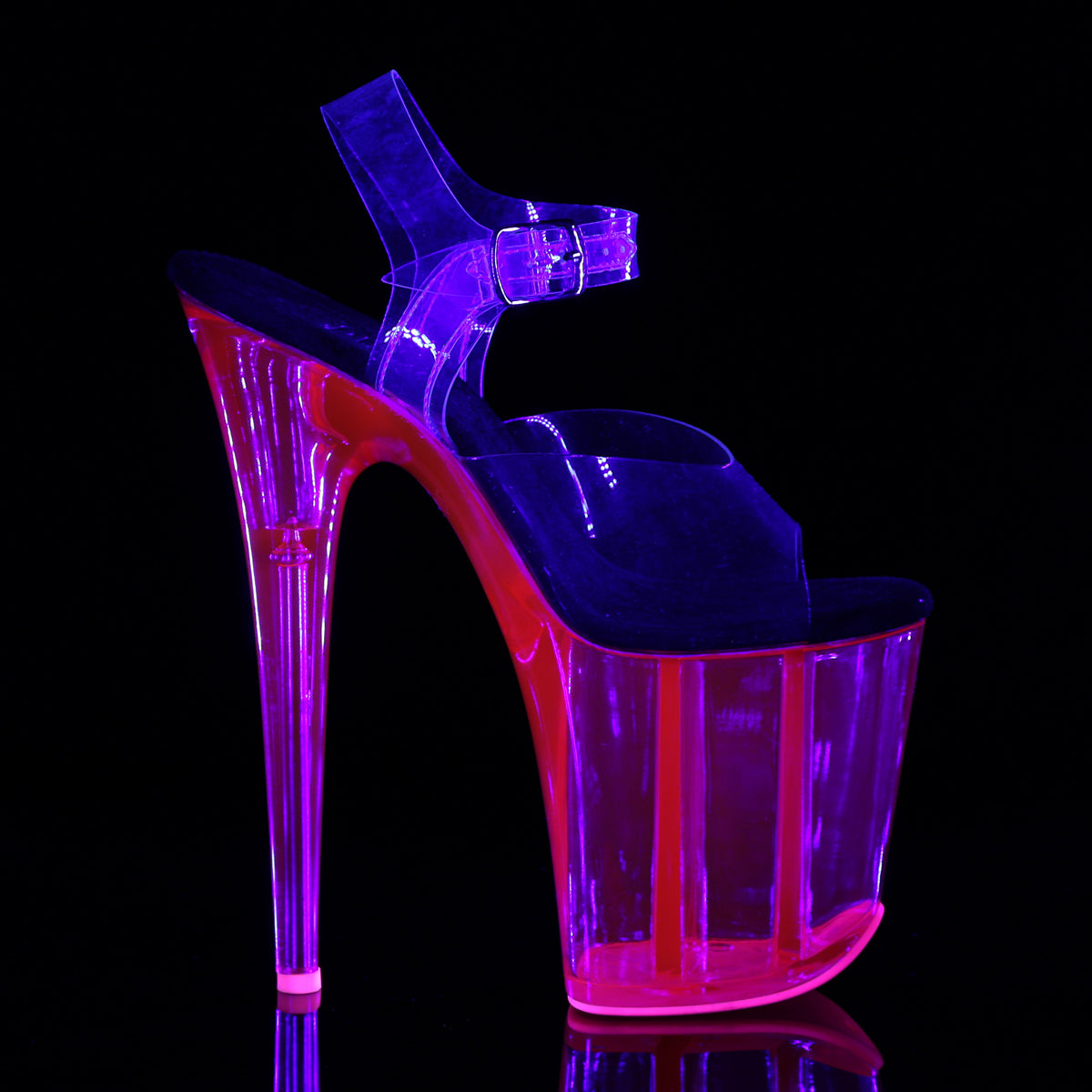 Pleaser Sandales pour femmes FLAMINGO-808uvt clr / h. Rose teinté