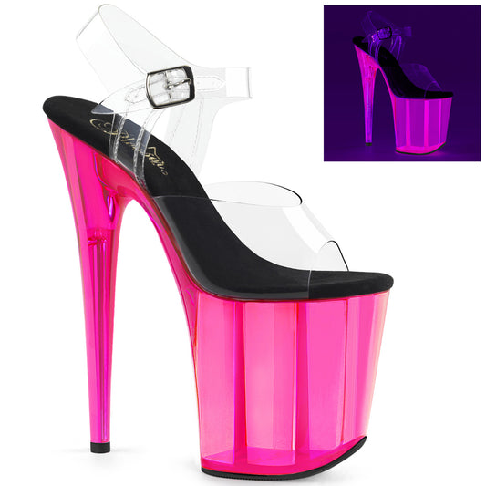 Pleaser Sandales pour femmes FLAMINGO-808uvt clr / h. Rose teinté