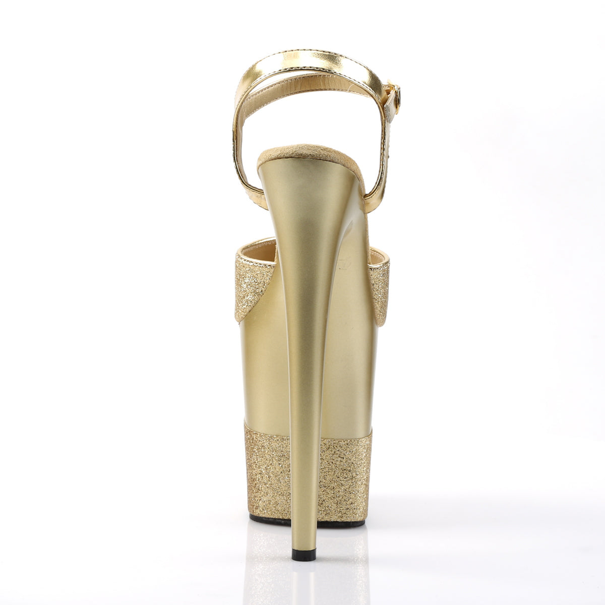 Pleaser Sandales pour femmes FLAMINGO-809-2G Gold Glitter / Gold-Glitter