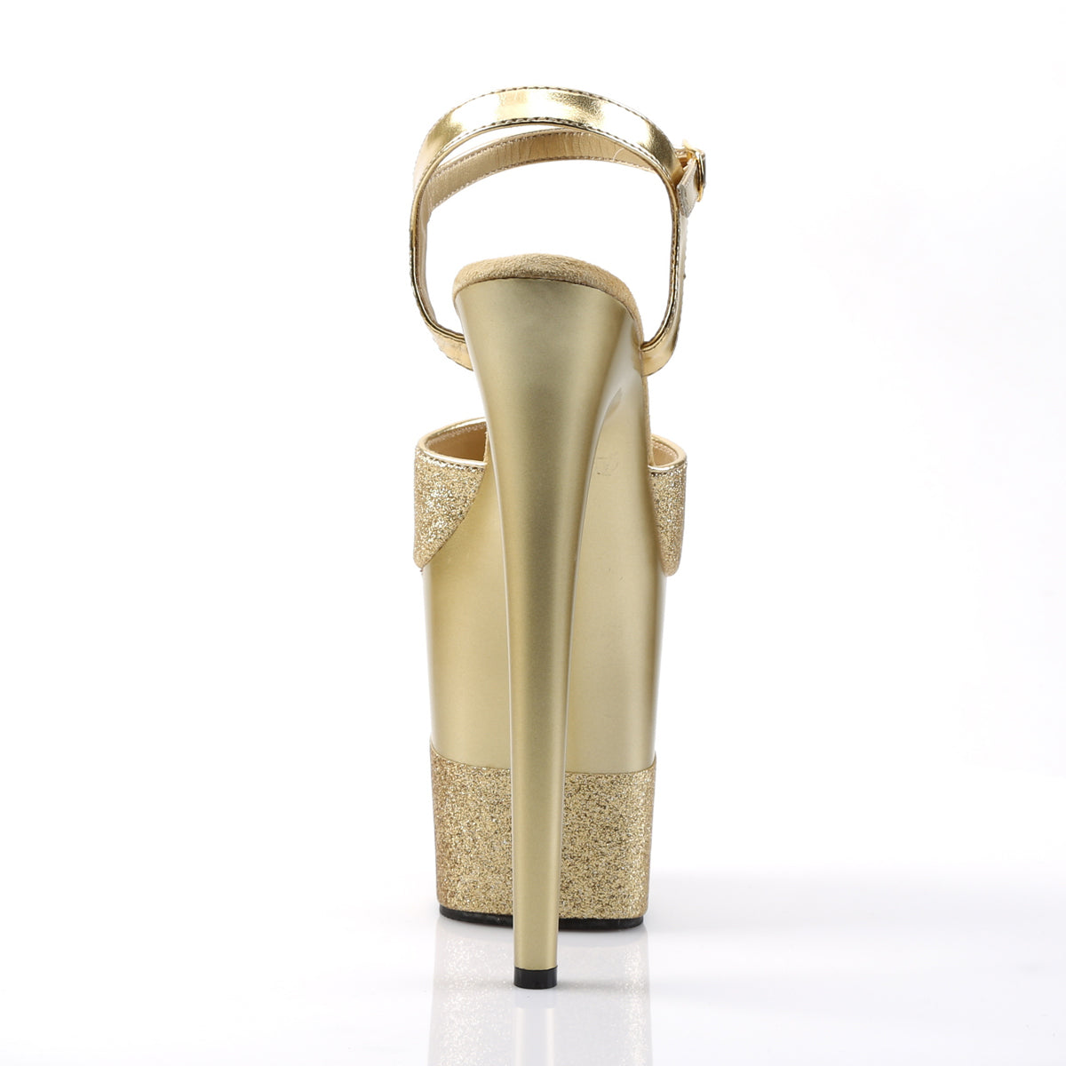 Pleaser Sandales pour femmes FLAMINGO-809-2G Gold Glitter / Gold-Glitter
