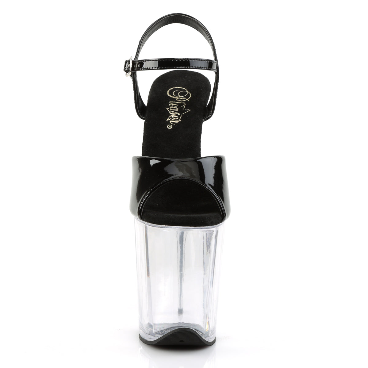 Pleaser Sandales pour femmes FLAMINGO-809 BLK PAT / CLR