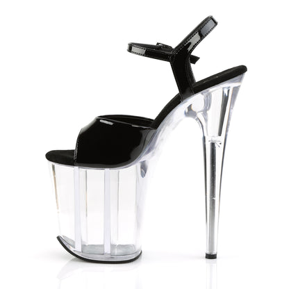 Pleaser Sandales pour femmes FLAMINGO-809 BLK PAT / CLR