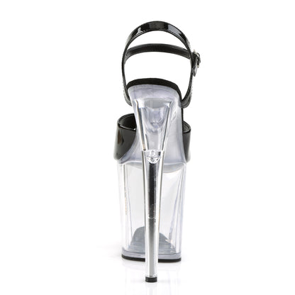 Pleaser Sandales pour femmes FLAMINGO-809 BLK PAT / CLR