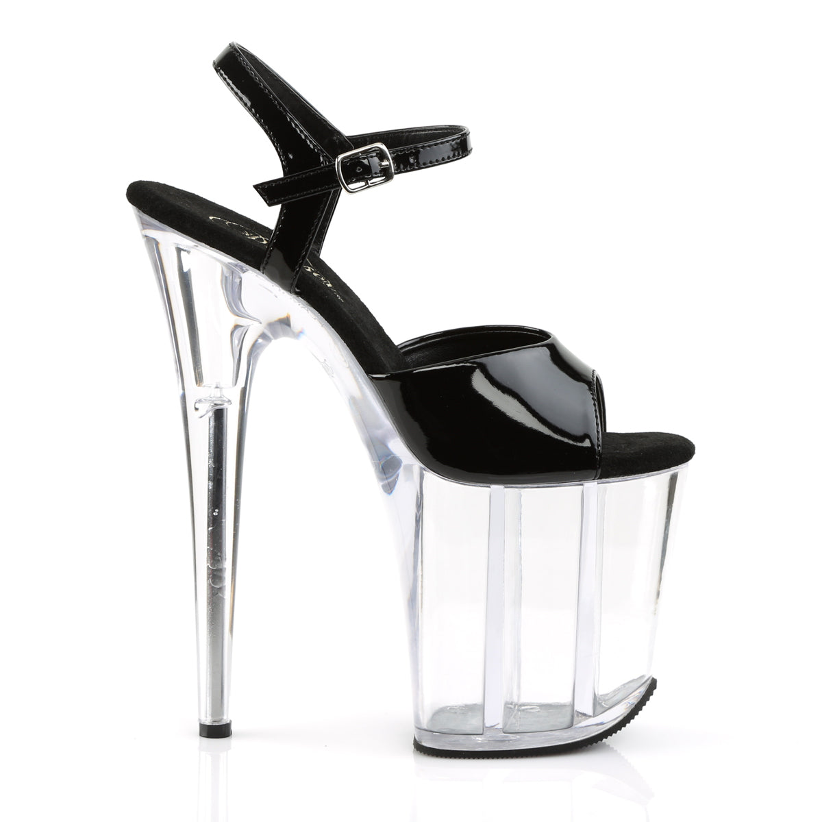 Pleaser Sandales pour femmes FLAMINGO-809 BLK PAT / CLR