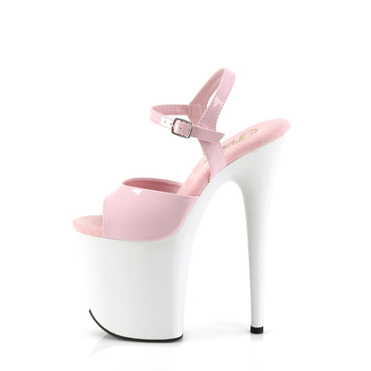 Pleaser  Sandals FLAMINGO-809 B. Pink Pat/Wht