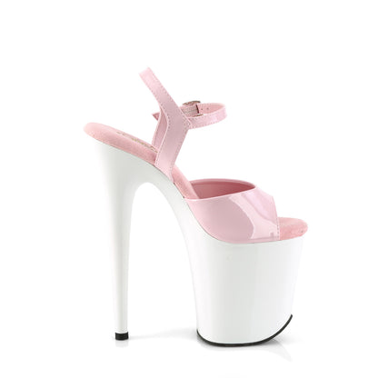 Pleaser  Sandals FLAMINGO-809 B. Pink Pat/Wht