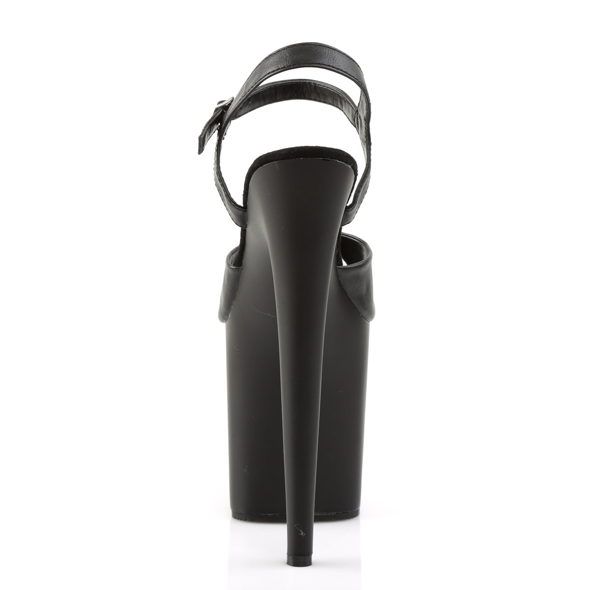 Pleaser Sandales pour femmes FLAMINGO-809 Blk Faux Cuir / Blk Matte