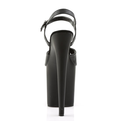 Pleaser Sandales pour femmes FLAMINGO-809 Blk Faux Cuir / Blk Matte
