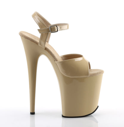 Pleaser Sandales pour femmes FLAMINGO-809 Crème Pat / Crème