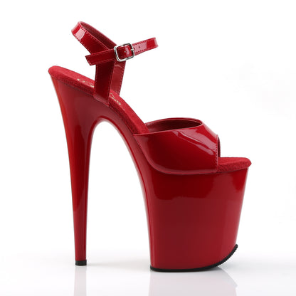 Pleaser Sandales pour femmes FLAMINGO-809 Pat rouge / rouge