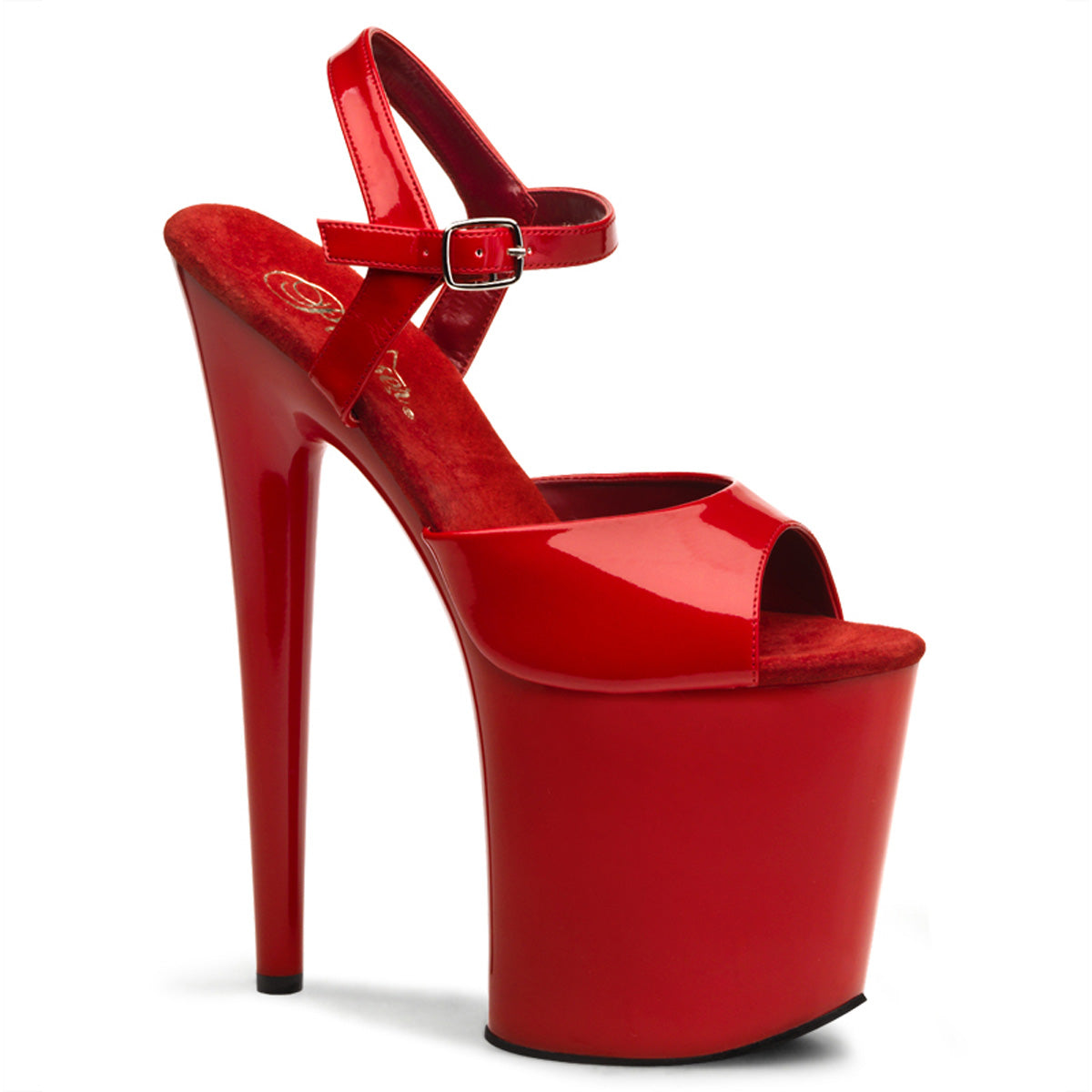 Pleaser Sandales pour femmes FLAMINGO-809 Pat rouge / rouge