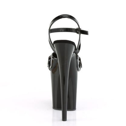 Pleaser Womens Sandals FLAMINGO-809GB Blk Pat/Blk