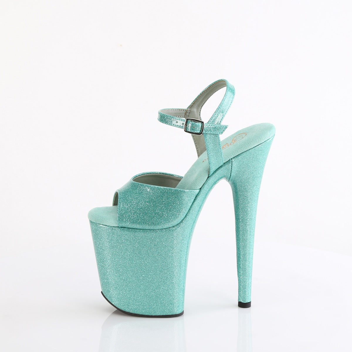 Pleaser   FLAMINGO-809gp aqua paillette pat / m