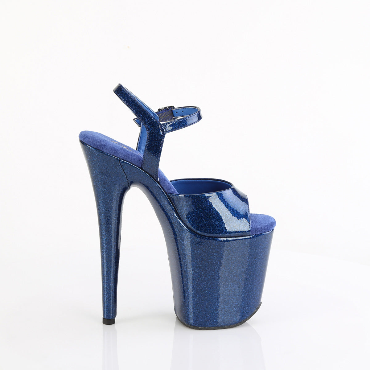 Pleaser   FLAMINGO-809gp Navy bleu paillette Pat / m